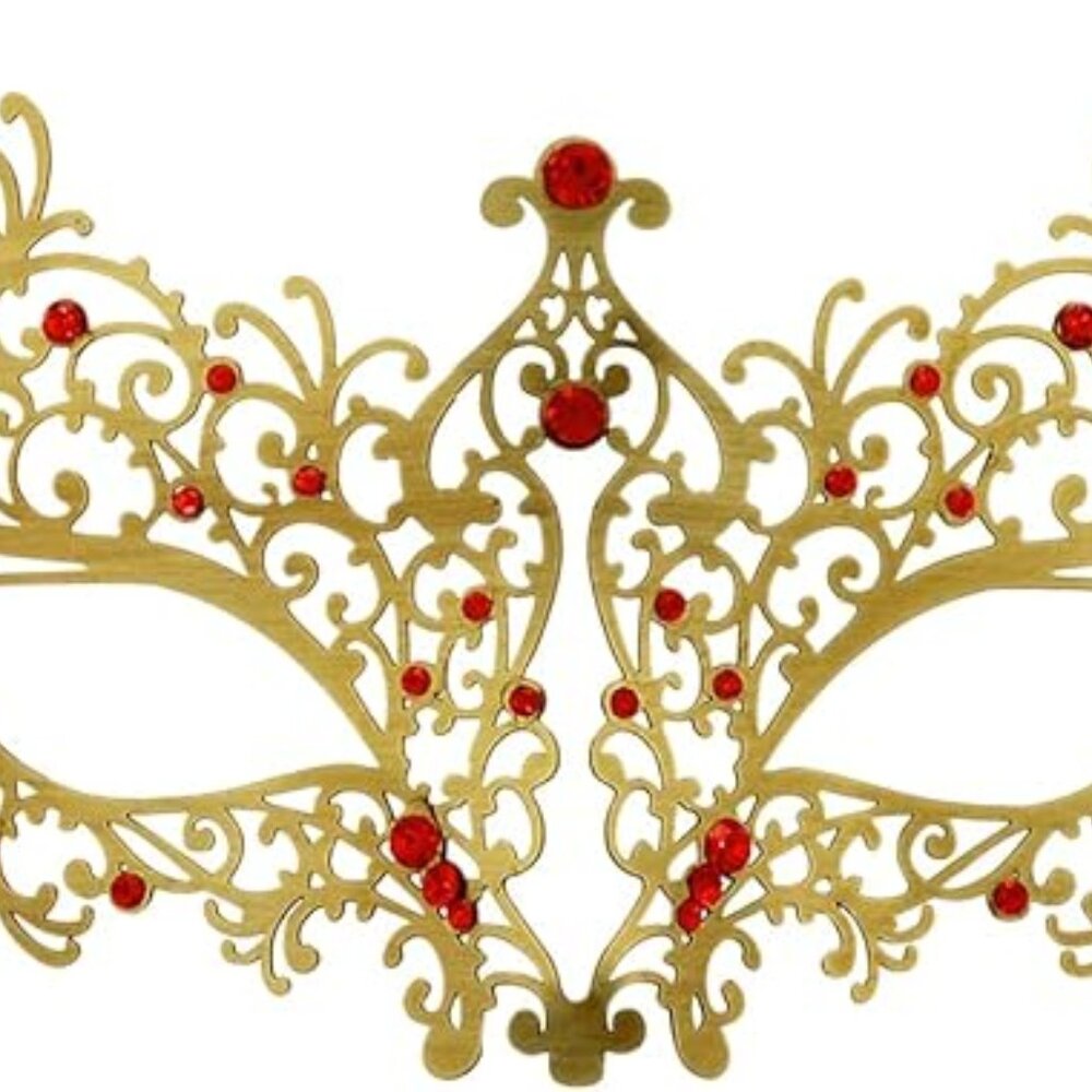 Laser Cut Metal Women's Masquerade Mask
